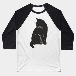 Black Cat Baseball T-Shirt